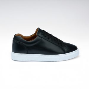 Chausmo Baskets en Cuir Noir 9108 - Hommes