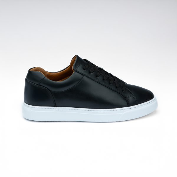 Chausmo Baskets en Cuir Noir 9108 - Hommes