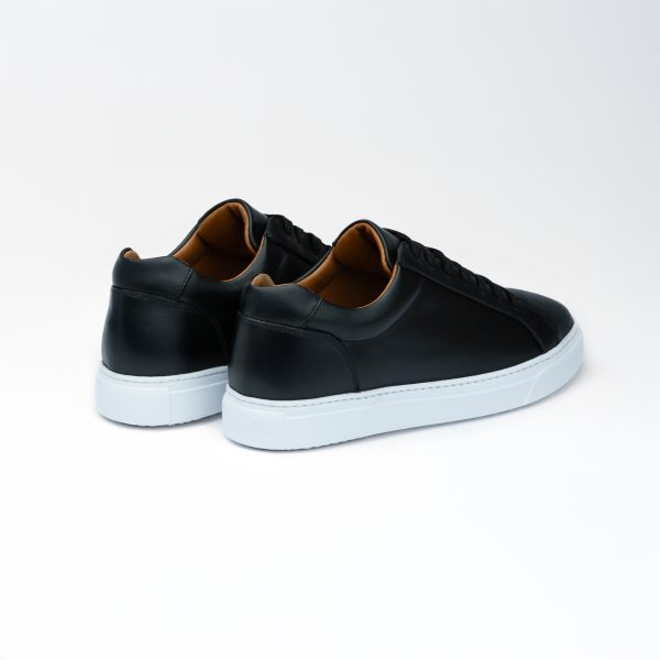 Chausmo Baskets en Cuir Noir 9108 - Hommes – Image 2