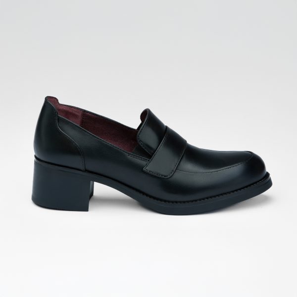 Chausmo Chaussures à talon en cuir Noir _2037