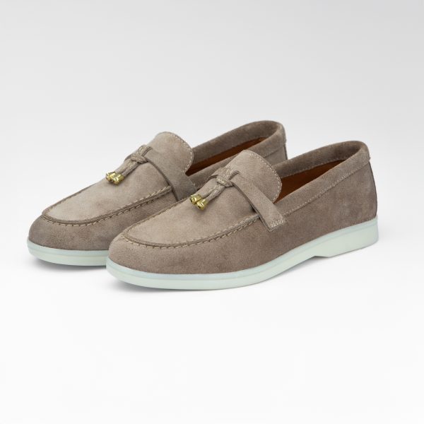 Chausmo Mocassin Daim Taupe 1007-3 – Image 2