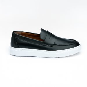 Chausmo Mocassin en Cuir Noir 1003 - Hommes