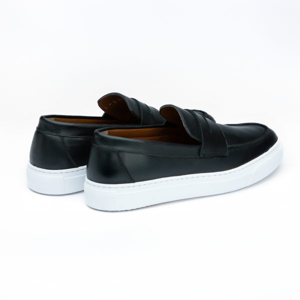 Chausmo Mocassin en Cuir Noir 1003 - Hommes – Image 4