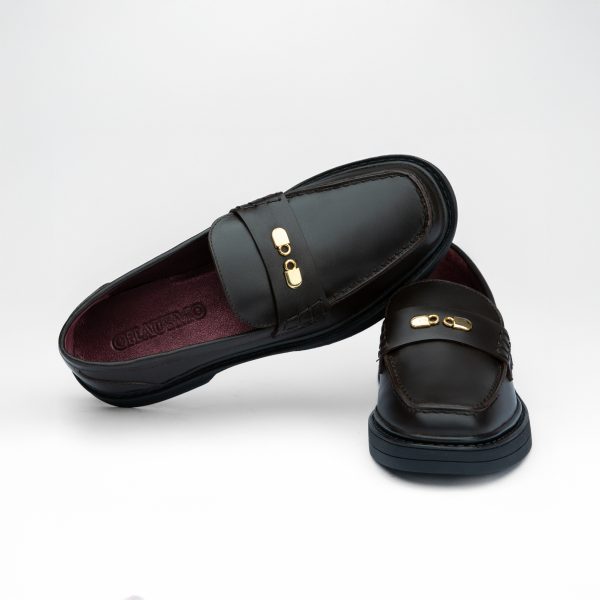 Chausmo Mocassins en cuir Marron - 1019 – Image 3