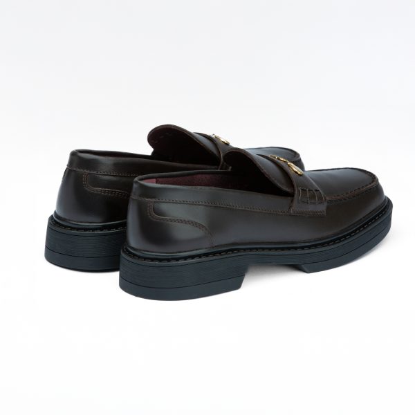 Chausmo Mocassins en cuir Marron - 1019 – Image 4