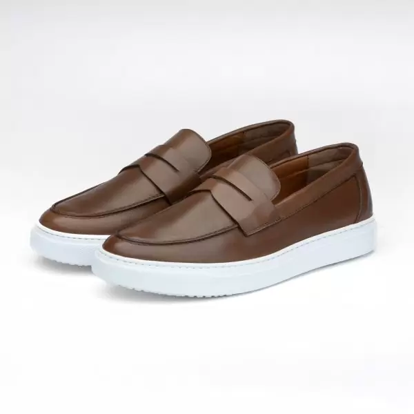 Chausmo Mocassin en Cuir Marron 1004 - Hommes – Image 2