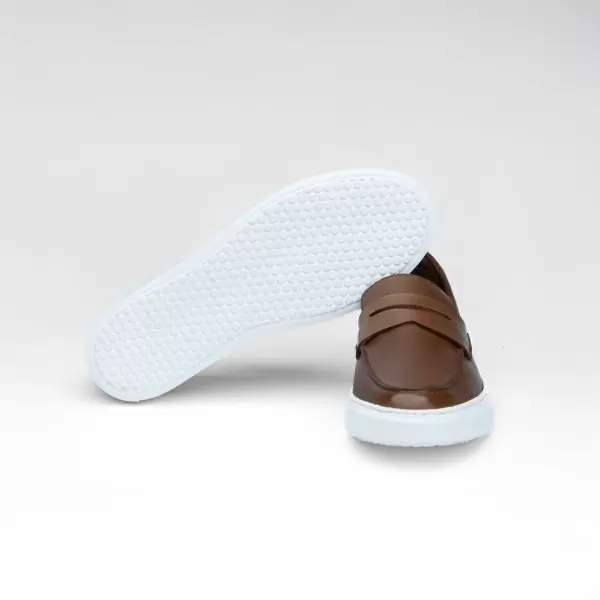 Chausmo Mocassin en Cuir Marron 1004 - Hommes – Image 3