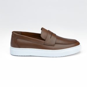 Chausmo Mocassin en Cuir Marron 1004 - Hommes