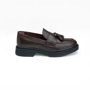 Chausmo Mocassins en cuir Marron à pampilles - 1020