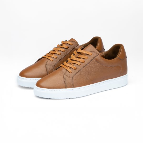 Chausmo Baskets en Cuir Camel 1001 - Hommes – Image 4