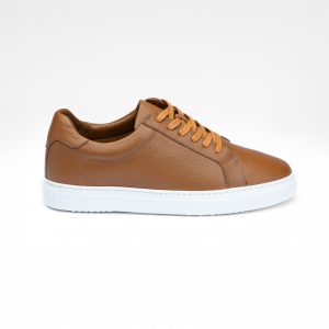 Chausmo Baskets en Cuir Camel 1001 - Hommes
