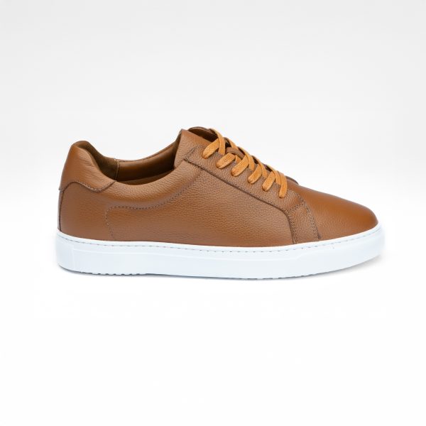 Chausmo Baskets en Cuir Camel 1001 - Hommes
