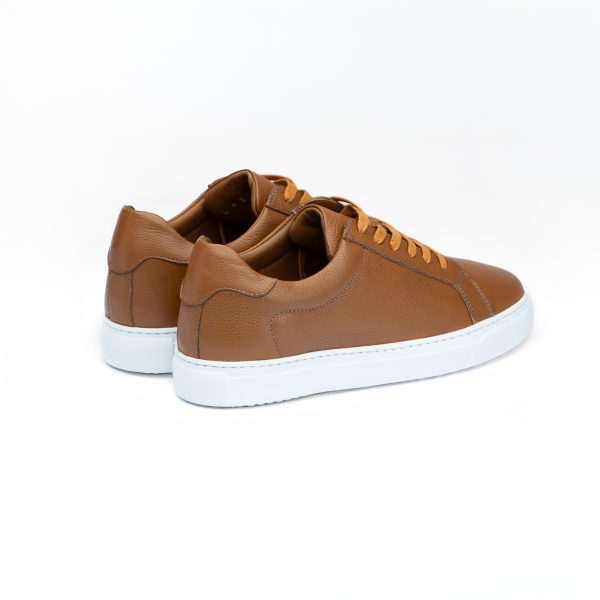 Chausmo Baskets en Cuir Camel 1001 - Hommes – Image 2