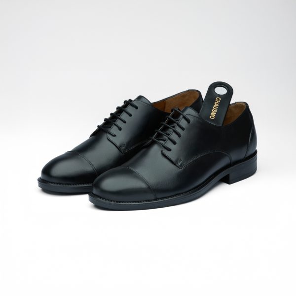 Chausmo Chaussure en Cuir Noir 1018/1 - Hommes – Image 2