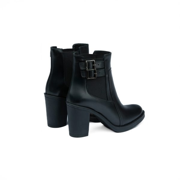 Chausmo Bottine en Cuir Noir 0004 – Image 2