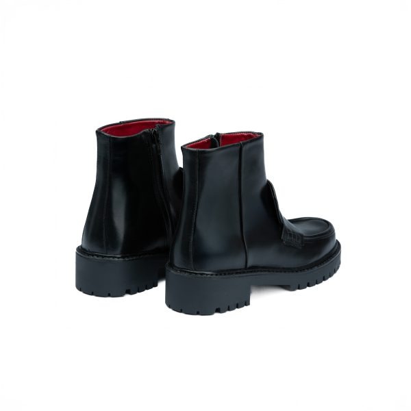 Chausmo Bottine en Cuir Noir 0002 – Image 2