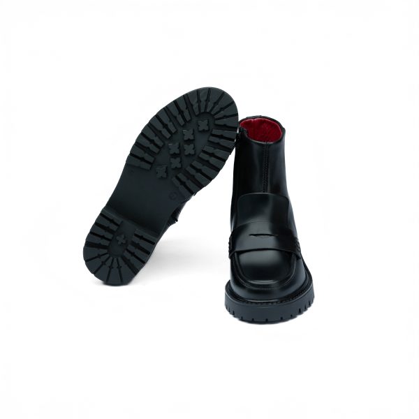 Chausmo Bottine en Cuir Noir 0002 – Image 3