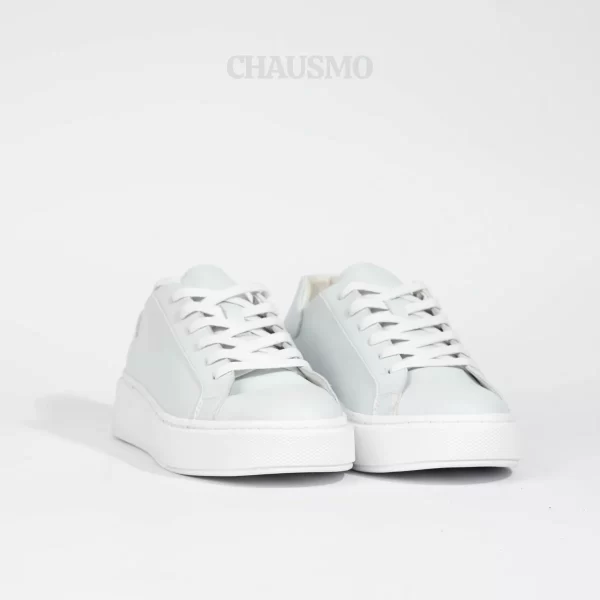Chausmo Basket en Cuir Gris 1008 – Image 2
