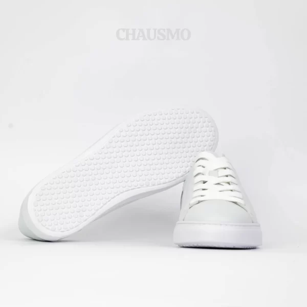 Chausmo Baskets en Cuir Gris 1001 - Hommes – Image 6