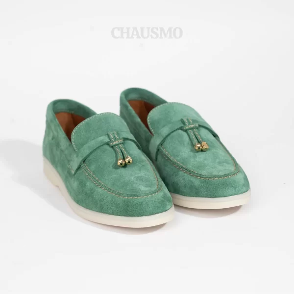 Chausmo Mocassin Daim Vert 1007-1 – Image 5
