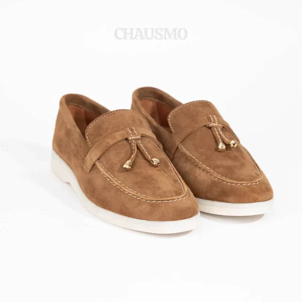Chausmo Mocassin Daim Camel 1007-2 – Image 2