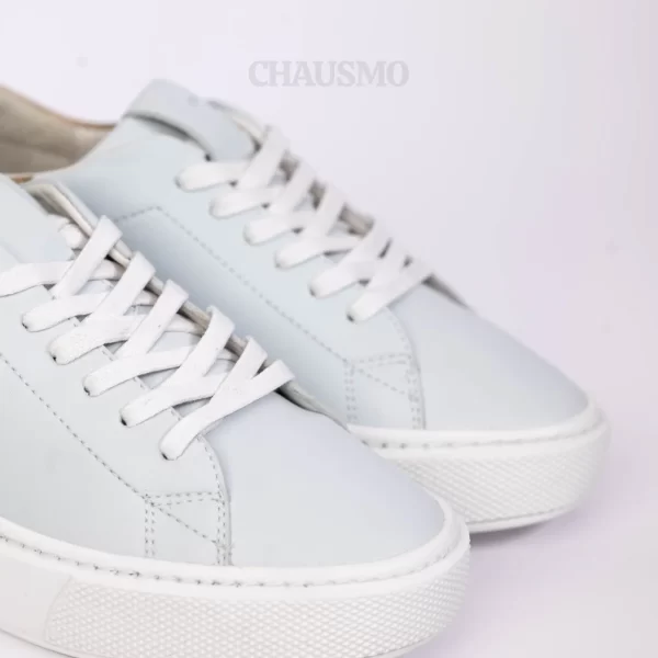 Chausmo Baskets en Cuir Gris 1009 – Image 2