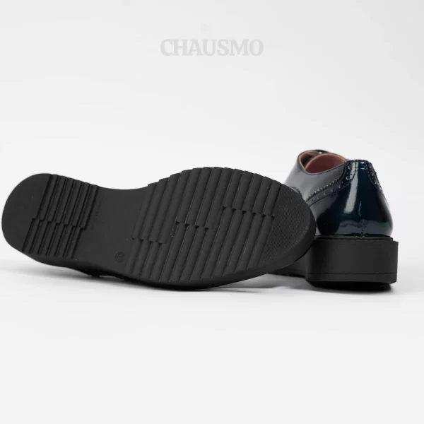 Chausmo Mocassins en Cuir bleu Vernis 1006 – Image 4