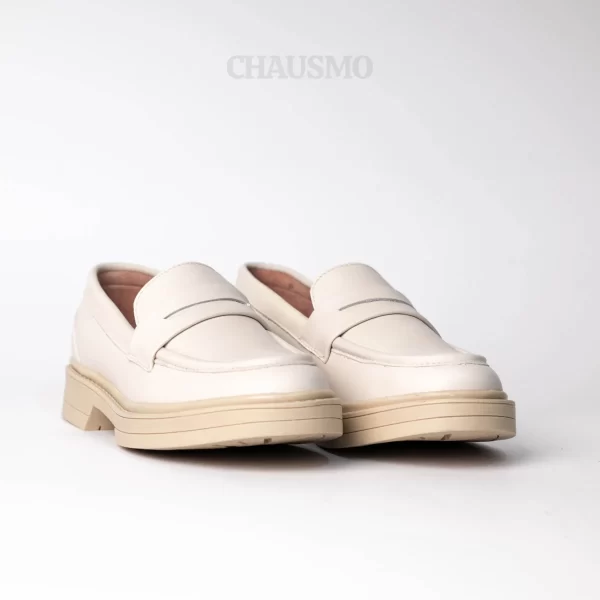 Chausmo Mocassins en Cuir Beige 0422 – Image 2