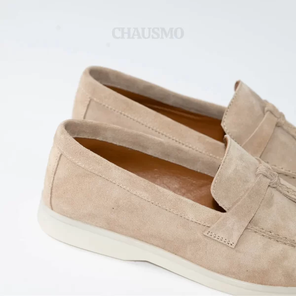 Chausmo Mocassin Daim Beige 1007 – Image 7