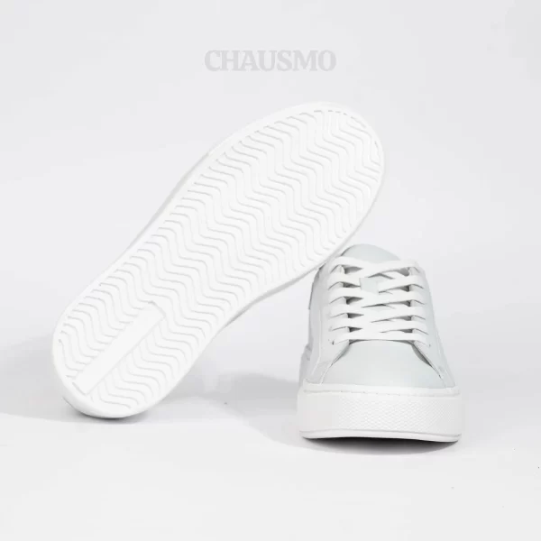 Chausmo Basket en Cuir Gris 1008 – Image 3