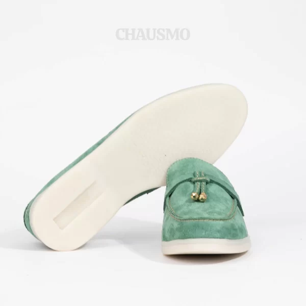 Chausmo Mocassin Daim Vert 1007-1 – Image 4