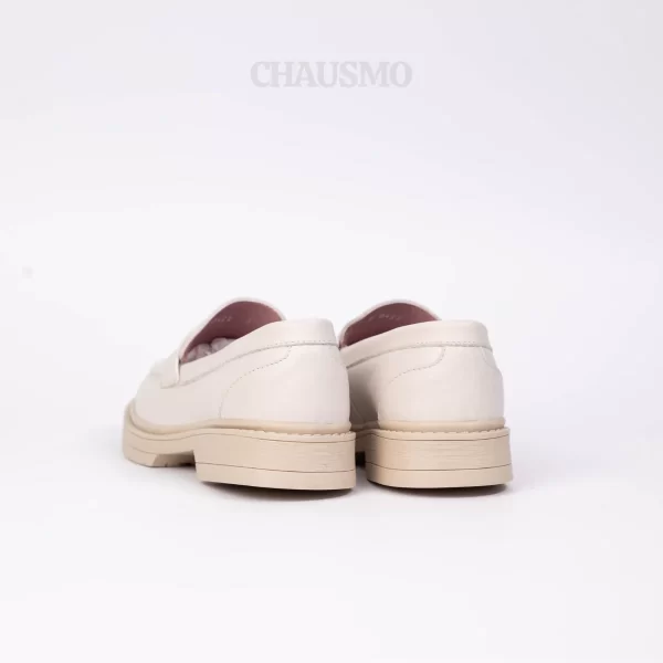 Chausmo Mocassins en Cuir Beige 0422 – Image 5