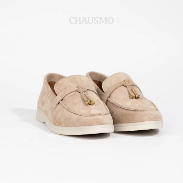 Chausmo Mocassin Daim Beige 1007 – Image 5