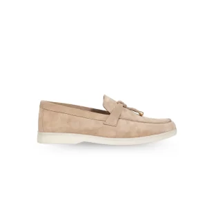 Chausmo Mocassin Daim Beige 1007