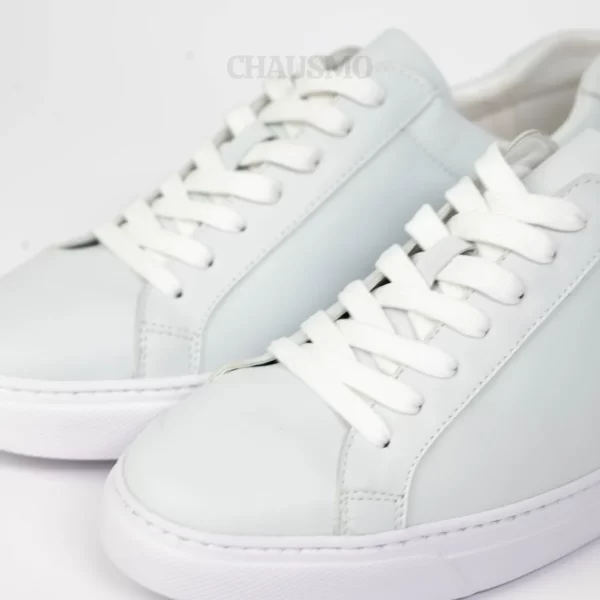 Chausmo Baskets en Cuir Gris 1001 - Hommes – Image 2