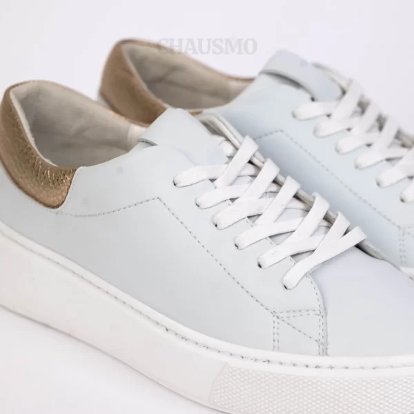 Chausmo Baskets en Cuir Gris 1009 – Image 4