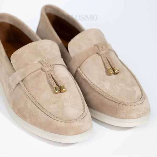 Chausmo Mocassin Daim Beige 1007 – Image 2