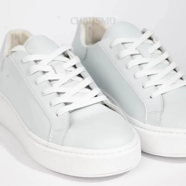 Chausmo Basket en Cuir Gris 1008 – Image 4