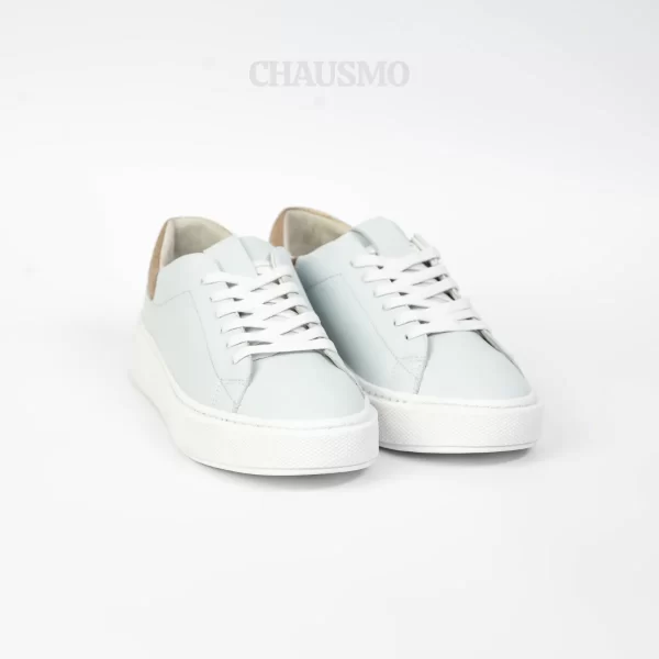 Chausmo Baskets en Cuir Gris 1009 – Image 5