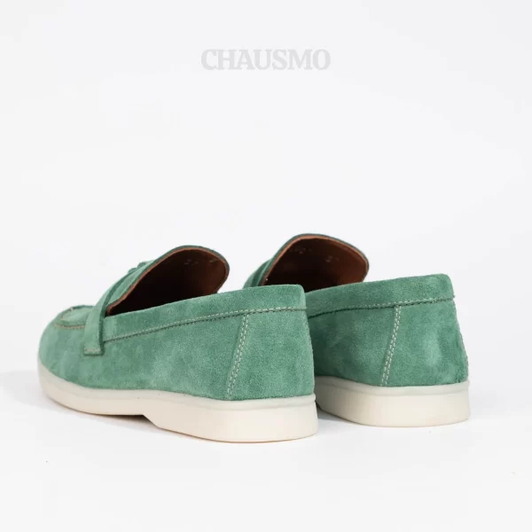 Chausmo Mocassin Daim Vert 1007-1 – Image 2