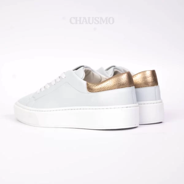 Chausmo Baskets en Cuir Gris 1009 – Image 6