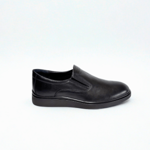 Chausmo Mocassin en Cuir Noir 2160 - Hommes